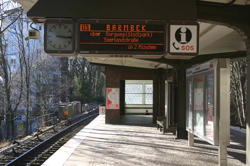 U3 Bahnhof Sierichstrae in Hamburg Winterhude